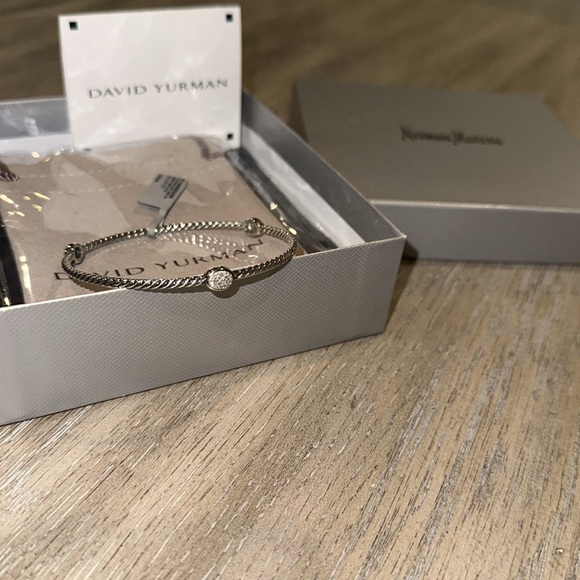 David Yurman Cable Bangle w/ Diamonds - Picture 5 of 15